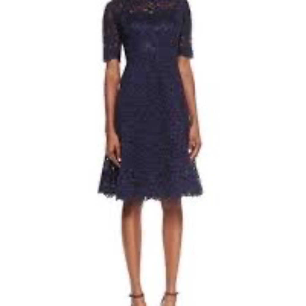 Rickie Freeman for Terri Jon Navy Blue MOB, or cocktail  dress
